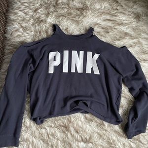 Size L PINK Cropped Hoodie